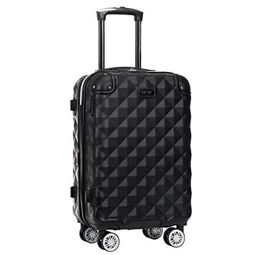 Kenneth Cole Reaction Diamond Tower Luggage Collection Lightweight Hardside Expandable 8-Wheel Spinner Travel Suitcase, Black, 20-Inch Carry On 10 Kenneth Cole Reaction Diamond Tower Luggage Collection Lightweight Hardside Expandable 8-Wheel Spinner Travel Suitcase, Black, 20-Inch Carry On - Image 8