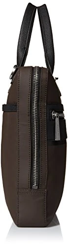 Calvin Klein Men'S Nylon With Saffiano Trim Slim Attache, Dark Chocolate Brown 6 Calvin Klein Men'S Nylon With Saffiano Trim Slim Attache, Dark Chocolate Brown - Image 4