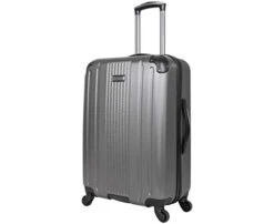 Kenneth Cole Reaction Gramercy Collection Lightweight Hardside 4-Wheel Spinner Luggage, Silver, 24-Inch Checked 11 Kenneth Cole Reaction Gramercy Collection Lightweight Hardside 4-Wheel Spinner Luggage, Silver, 24-Inch Checked -Vera Bradley Shop 31nyWApazTL