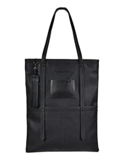 Sherpani Hadley Leather Everyday Tote Bag (Jet)