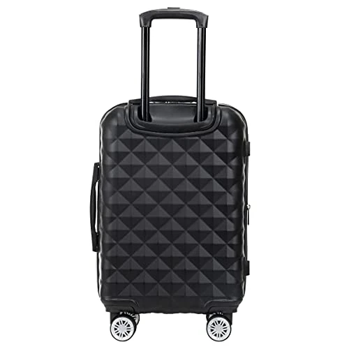 Kenneth Cole Reaction Diamond Tower Luggage Collection Lightweight Hardside Expandable 8-Wheel Spinner Travel Suitcase, Black, 20-Inch Carry On 6 Kenneth Cole Reaction Diamond Tower Luggage Collection Lightweight Hardside Expandable 8-Wheel Spinner Travel Suitcase, Black, 20-Inch Carry On - Image 4