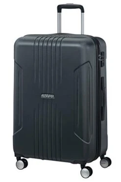 American Tourister Unisex_Adult Suitcase, Black (Dark Slate), M (67 Cm - 82 L)