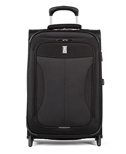 Travelpro Skypro Lightweight Airline Size Carry On Luggage Trolley Suitcase (Midnight Black, 22" Expandable Rollaboard) 7 Travelpro Skypro Lightweight Airline Size Carry On Luggage Trolley Suitcase (Midnight Black, 22" Expandable Rollaboard) - Image 5
