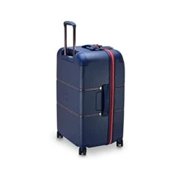 DELSEY Paris Chatelet Hardside 2.0 Luggage With Spinner Wheels, Navy, Checked-26 Inch Trunk, No Brake -Vera Bradley Shop 31tCFG LDqL