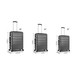 SSLine 3 Piece ABS Luggage Sets With Spinner Wheels,Expandable Suitcase Luggage Lightweight With TSA Lock,Hard Shell Spinner Carry On Suitcase (20 24 28 Inch) (Type-3, Gray) 11 SSLine 3 Piece ABS Luggage Sets With Spinner Wheels,Expandable Suitcase Luggage Lightweight With TSA Lock,Hard Shell Spinner Carry On Suitcase (20 24 28 Inch) (Type-3, Gray) -Vera Bradley Shop 31th8xPipVL