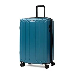 NONSTOP Luggage Expandable Spinner Wheels Hard Side Shell Travel Suitcase Set 3 Piece Lightweight With TSA Lock And Double USB Port, NEW YORK Collection (Teal, 3-Piece Set (20/24/28) W/Power Bank) -Vera Bradley Shop 31uDUzLVk3L
