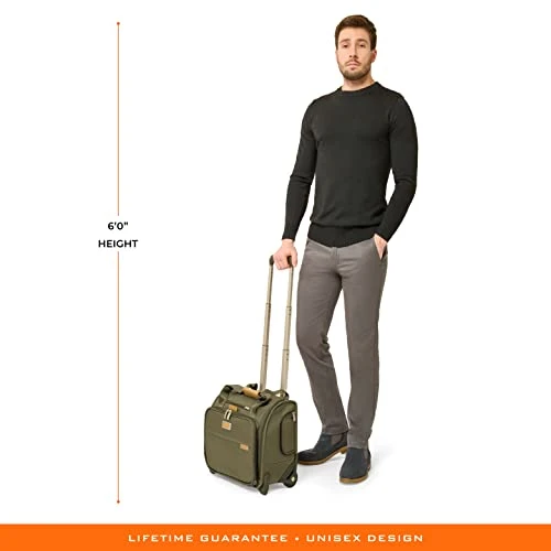 Briggs & Riley 2-Wheel Cabin Bag, Olive 5 Briggs & Riley 2-Wheel Cabin Bag, Olive - Image 3