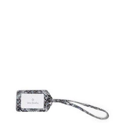 Vera Bradley Women's Signature Cotton Luggage ID Tag, Charcoal Medallion, One Size