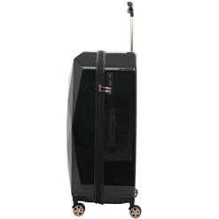 Kensie Women's 3D Gemstone TSA Lock Hardside Spinner Luggage, Black, 20-Inch Carry-On -Vera Bradley Shop 31x5vJ2WMnL