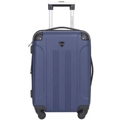 Travelers Club Chicago II Expandable Spinner Carry-On Luggage, Cobalt Blue, 20-Inch