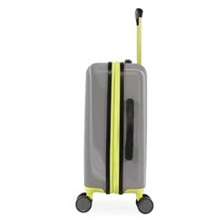 Hurley Suki Hardside Spinner Carry On Luggage 21", Light Grey/Neon -Vera Bradley Shop 31xh VT3a4S