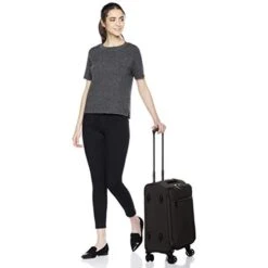 AmazonBasics Belltown Softside Rolling Spinner Suitcase Luggage - 21-Inch, Heather Black -Vera Bradley Shop 31ydPFRsaKL 1ccad24f 5fe5 4326 be3d f162fa0dc1e3