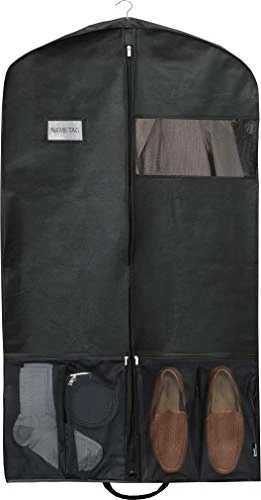 Simple Houseware 43-Inch Heavy Duty Garment Bag W/Pocket For Dresses, Coats 3 Simple Houseware 43-Inch Heavy Duty Garment Bag W/Pocket For Dresses, Coats