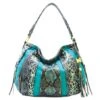 Aimee Kestenberg Pebble Leather & Suede Hobo - Tuscany (Teal Snake) 1 Aimee Kestenberg Pebble Leather & Suede Hobo - Tuscany (Teal Snake) -Vera Bradley Shop 41 6Y7xEvXL