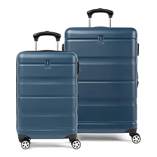 Travelpro Runway 2 Piece Luggage Set, Carry-on & Convertible Medium To Large 28-Inch Check-in Hardside Expandable Luggage, 8 Spinner Wheels, TSA Lock, Hardshell Suitcase, Teal Blue 3 Travelpro Runway 2 Piece Luggage Set, Carry-on & Convertible Medium To Large 28-Inch Check-in Hardside Expandable Luggage, 8 Spinner Wheels, TSA Lock, Hardshell Suitcase, Teal Blue
