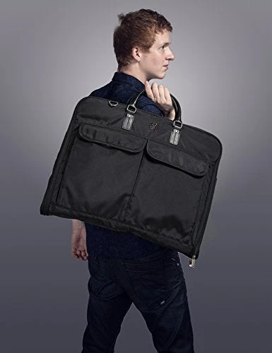 Bagsmart Garment Bag For Suits And Wedding Dresses With Shoulder Strap And Hanger, Black 11 Bagsmart Garment Bag For Suits And Wedding Dresses With Shoulder Strap And Hanger, Black - Image 9