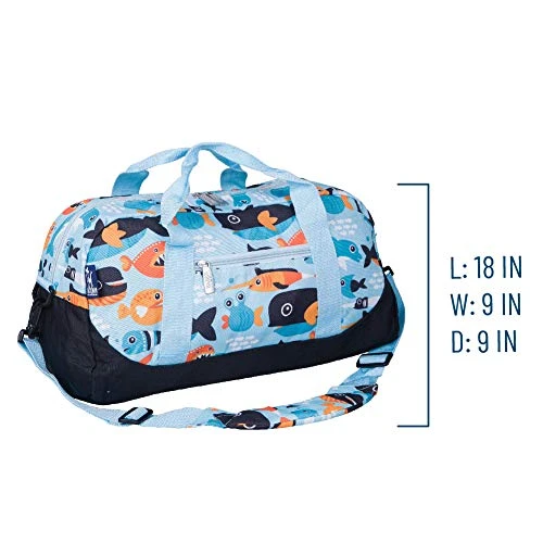 Wildkin Kids Overnighter Duffel Bags For Boys & Girls, Measures 18 X 9 X 9 Inches Duffel Bag For Kids, Carry-On Size & Ideal For School Practice Or Overnight Travel, BPA-free (Big Fish) 7 Wildkin Kids Overnighter Duffel Bags For Boys & Girls, Measures 18 X 9 X 9 Inches Duffel Bag For Kids, Carry-On Size & Ideal For School Practice Or Overnight Travel, BPA-free (Big Fish) - Image 5
