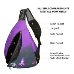 ICOLOR Canvas Sling Backpack, Multipurpose Crossbody Shoulder Bag Beach Tote Pack Bags For Men Women Hiking Cycling Walking Dog Travel Daypack -Vera Bradley Shop 41 xPV32VeL