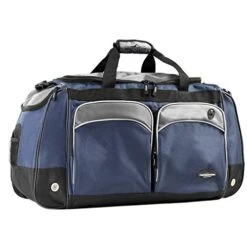 Travelers Club Adventure Travel Duffel Bag, Navy Blue/Grey, 28 Inch -Vera Bradley Shop 4107CCxhT8L