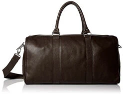 Cole Haan Men'S Pebble Leather Duffle, Chocolate, One Size