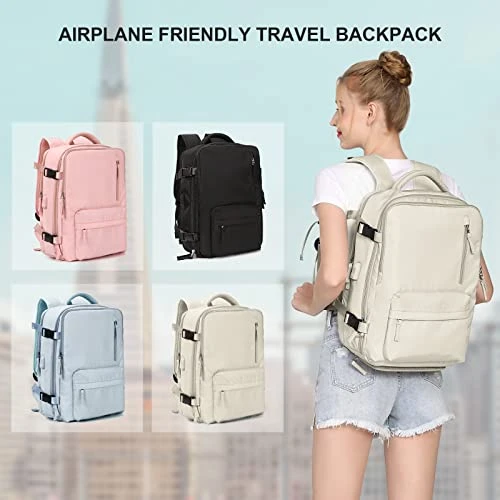 Travel Carry On Backpack For Women Laptop Backpack Waterproof Hiking Outdoor Sport Rucksack Casual Daypack Backpacks College Large School Backpack With Shoe Compartment 7 Travel Carry On Backpack For Women Laptop Backpack Waterproof Hiking Outdoor Sport Rucksack Casual Daypack Backpacks College Large School Backpack With Shoe Compartment - Image 5