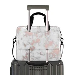 ALAZA Rose Gold Marble Look Laptop Case Bag Sleeve Portable Crossbody Messenger Briefcase W/Strap Handle, 13 14 15.6 Inch -Vera Bradley Shop 410v b1964L