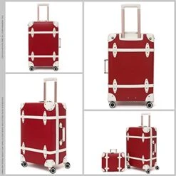 NZBZ Vintage Luggage Sets Of 4 Pieces, Carry On Cute Suitcase With Rolling Spinner Wheels TSA Lock Luggage 14"+20"+24"+28" (Cherry Red) -Vera Bradley Shop 4113W41TxkS 21c353b2 b047 4cd4 b45b 0f01a3b46bfc