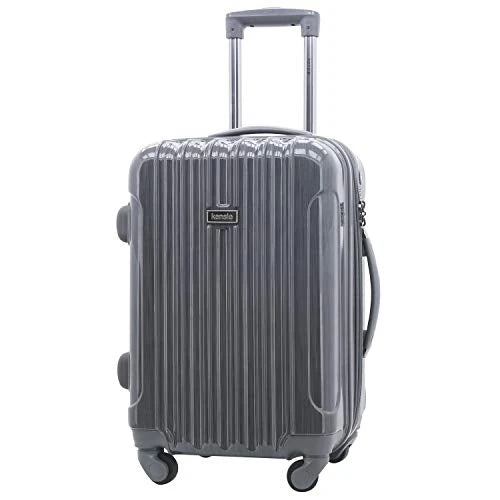 Kensie Women's Alma Hardside Spinner Luggage, Gun Metal, Carry-On 20-Inch 6 Kensie Women's Alma Hardside Spinner Luggage, Gun Metal, Carry-On 20-Inch - Image 4