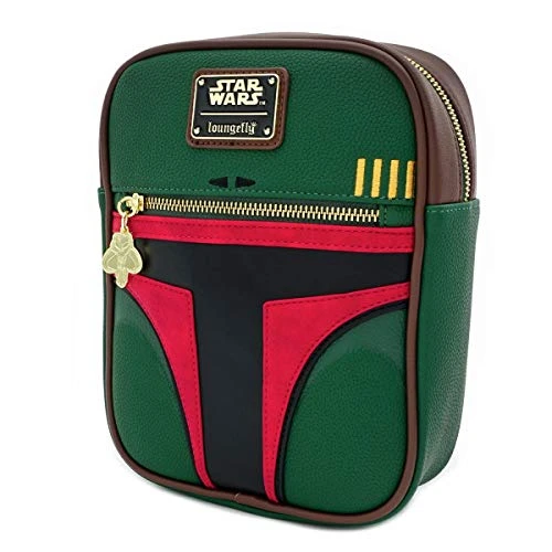 Loungefly X Star Wars Boba Fett Crossbody Bag, Green, One Size 6 Loungefly X Star Wars Boba Fett Crossbody Bag, Green, One Size - Image 4