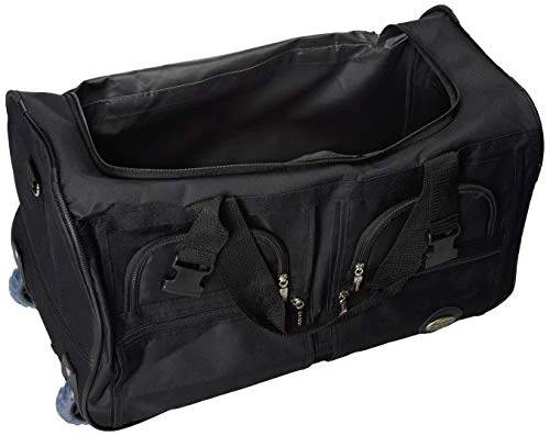 Rockland Rolling Duffel Bag, Black, 22-Inch 5 Rockland Rolling Duffel Bag, Black, 22-Inch - Image 3