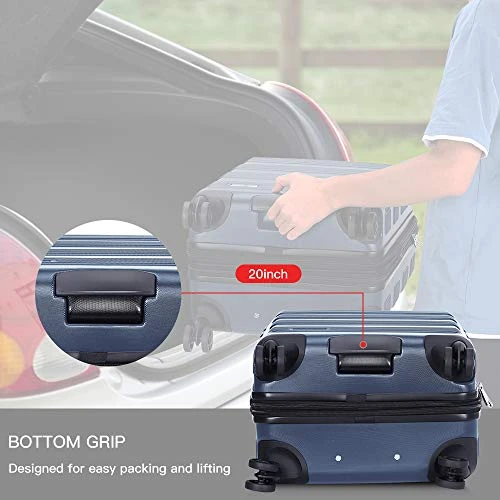 Verdi Luggage Set 3 Piece - Lightweight With USB Port Hardside Carry On Suitcase - Includes Expandable 20 Inch Carry On, 24In/TSA-Approved Lock 28In Checked Bag With 8-Wheel Rolling Spinner 7 Verdi Luggage Set 3 Piece - Lightweight With USB Port Hardside Carry On Suitcase - Includes Expandable 20 Inch Carry On, 24In/TSA-Approved Lock 28In Checked Bag With 8-Wheel Rolling Spinner - Image 5