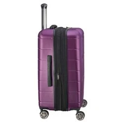 DELSEY Paris Comete 2.0 Hardside Expandable Luggage With Spinner Wheels, Purple, Checked-Medium 24 Inch -Vera Bradley Shop 41278xv2YVL