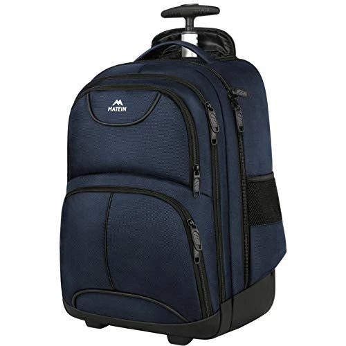 Backpack With Wheels, Travel-friendly Rolling Laptop Backpack For Men Women, MATEIN Freewheel Carry On Luggage Business Bag, Compact College School Student Computer Bag Fit 15.6 Inch Notebook,Blue 3 Backpack With Wheels, Travel-friendly Rolling Laptop Backpack For Men Women, MATEIN Freewheel Carry On Luggage Business Bag, Compact College School Student Computer Bag Fit 15.6 Inch Notebook,Blue