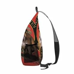 WONDERTIFY Bulldog Travel Hiking Chest Bag Daypack United States Semper Fidelis Crossbody Sling Backpack Casual Shoulder Rucksack Red 9.8X15.3X3.9In -Vera Bradley Shop 412NoCWehUS
