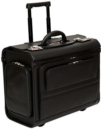 Wheeled Pilot Case Rolling 17.3" Laptop Roller Bag Briefcase Hand Luggage Flight Cabin 3 Wheeled Pilot Case Rolling 17.3" Laptop Roller Bag Briefcase Hand Luggage Flight Cabin