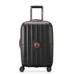 DELSEY Paris St. Tropez Hardside Expandable Luggage With Spinner Wheels, Black, Checked-Medium 24 Inch