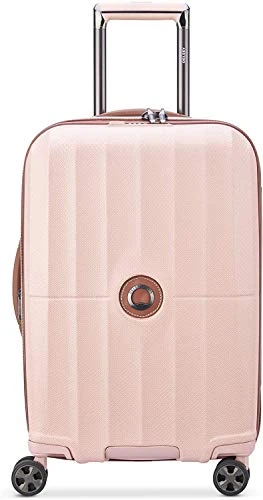 DELSEY Paris St. Tropez Hardside Expandable Luggage With Spinner Wheels, Pink, Checked-Medium 24 Inch 3 DELSEY Paris St. Tropez Hardside Expandable Luggage With Spinner Wheels, Pink, Checked-Medium 24 Inch