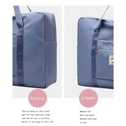 Portable Travel Duffel Bag, Large Capacity Foldable Tote Shoulder Bag, Lightweight Waterproof Carry On Luggage Sport Gym Bag (Light Blue) -Vera Bradley Shop 412wS LzUBL