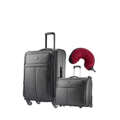 Samsonite Leverage LTE 3 Piece Carry-On Bundle | 25", Wheeled Garment Bag, Travel Pillow