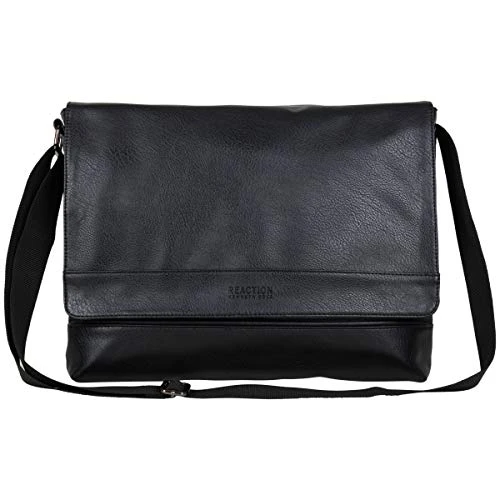 Kenneth Cole Reaction Strident-Class Vegan Leather 15" Laptop & Tablet Crossbody Messenger Bag For Work, School, & Travel, Black, Laptop 9 Kenneth Cole Reaction Strident-Class Vegan Leather 15" Laptop & Tablet Crossbody Messenger Bag For Work, School, & Travel, Black, Laptop - Image 7