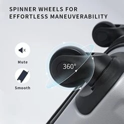 Merax 3 Piece Luggage Sets ABS Expandable Spinner Suitcase With TSA Lock 20 Inch 24 Inch 28 Inch -Vera Bradley Shop 413MPI7dMzL