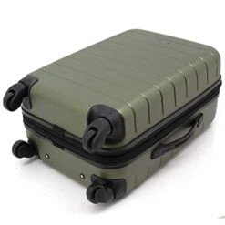 Wrangler Smart Luggage Set With Cup Holder And USB Port, Olive Green, 20-Inch Carry-On 12 Wrangler Smart Luggage Set With Cup Holder And USB Port, Olive Green, 20-Inch Carry-On -Vera Bradley Shop 413SlGr2zqL