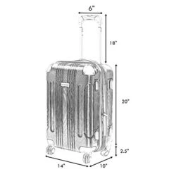 Goplus 20" ABS Carry On Luggage Expandable Hardside Travel Bag Trolley Rolling Suitcase GLOBALWAY (Purple) 19 Goplus 20" ABS Carry On Luggage Expandable Hardside Travel Bag Trolley Rolling Suitcase GLOBALWAY (Purple) -Vera Bradley Shop 414GpBHBHcL