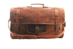 Cuero 20" Mens Retro Style Carry On Luggage Flap Duffel Leather Duffel Bag 12 Cuero 20" Mens Retro Style Carry On Luggage Flap Duffel Leather Duffel Bag -Vera Bradley Shop 414GreACgqL