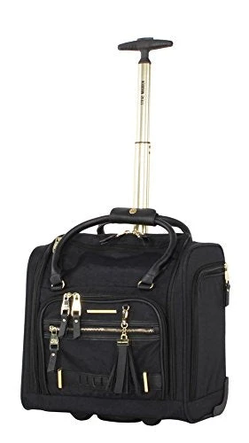 Steve Madden Designer Luggage Collection- 3 Piece Softside Expandable Lightweight Spinner Suitcases- Travel Set Includes Under Seat Bag, 20-Inch Carry On & 28-Inch Checked Suitcase (Peek-A-Boo Black) 5 Steve Madden Designer Luggage Collection- 3 Piece Softside Expandable Lightweight Spinner Suitcases- Travel Set Includes Under Seat Bag, 20-Inch Carry On & 28-Inch Checked Suitcase (Peek-A-Boo Black) - Image 3