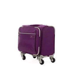Cloe Under Seat 16 Inch Water-Resistant Textile Luggage With 360º-spinner Wheels In Purple Color -Vera Bradley Shop 4154cojvwlL