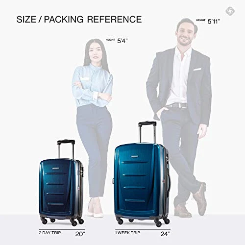 Samsonite Winfield 2 Hardside Luggage With Spinner Wheels, Deep Blue, 2-Piece Set (20/24) 9 Samsonite Winfield 2 Hardside Luggage With Spinner Wheels, Deep Blue, 2-Piece Set (20/24) - Image 7