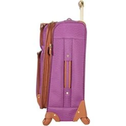 Steve Madden Designer Luggage Collection - Expandable 24 Inch Softside Bag - Durable Mid-sized Lightweight Checked Suitcase With 4-Rolling Spinner Wheels (Global Purple) 15 Steve Madden Designer Luggage Collection - Expandable 24 Inch Softside Bag - Durable Mid-sized Lightweight Checked Suitcase With 4-Rolling Spinner Wheels (Global Purple) -Vera Bradley Shop 415Kxz7OanL