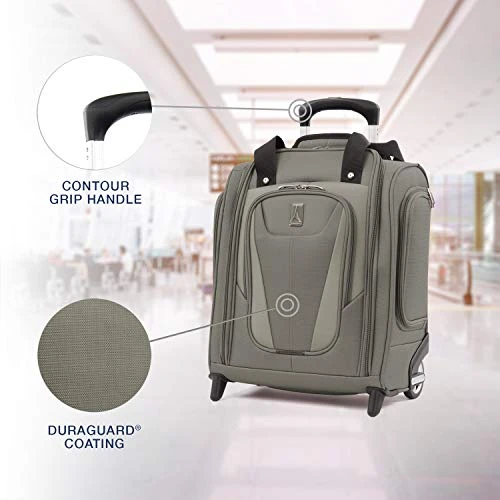 Travelpro Luggage Maxlite 5 15" Lightweight Carry-on Rolling Under Seat Bag, Slate Green 4 Travelpro Luggage Maxlite 5 15" Lightweight Carry-on Rolling Under Seat Bag, Slate Green - Image 2