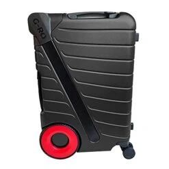 G Ro Travel "The Six" Push Forward 22 Inch Carry On Luggage With Spinner Wheels Hardside Suitcase